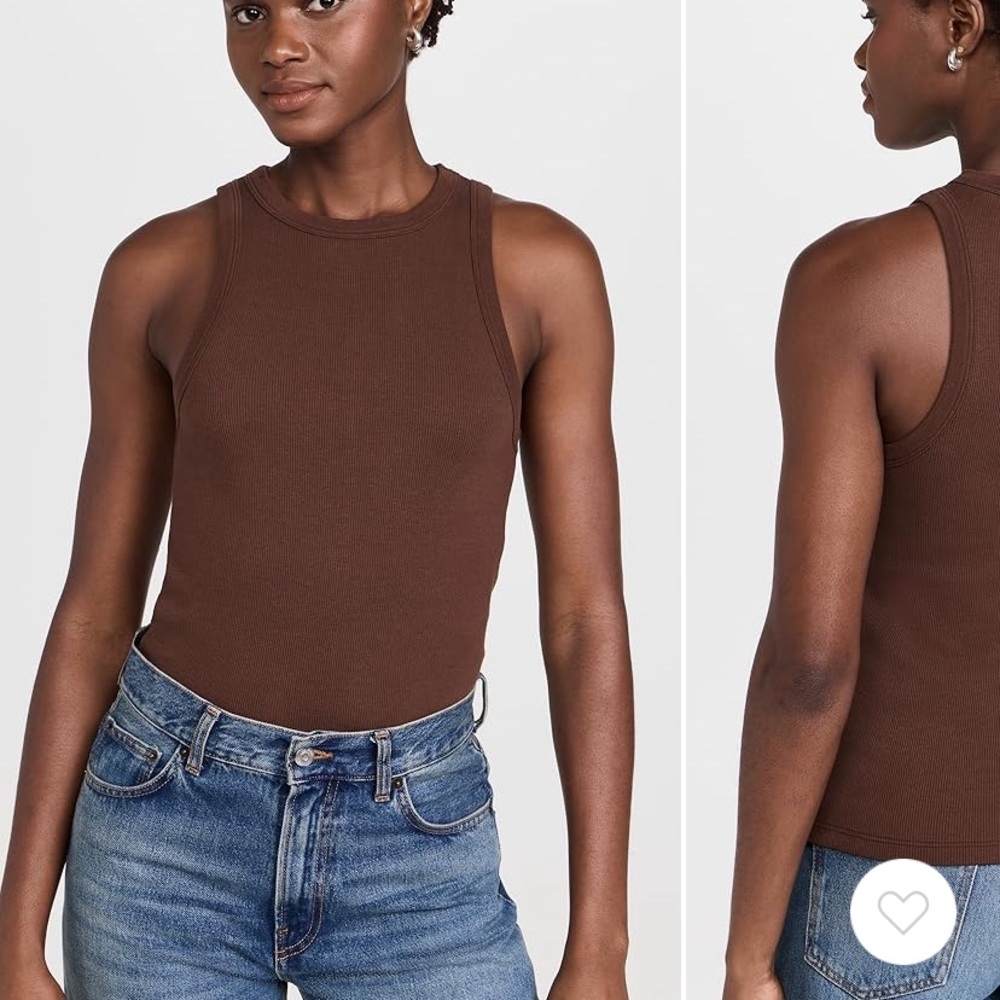 Chic Brown Sleeveless Tank Top